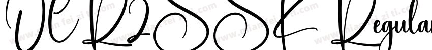 OCR2SSK Regular字体转换
